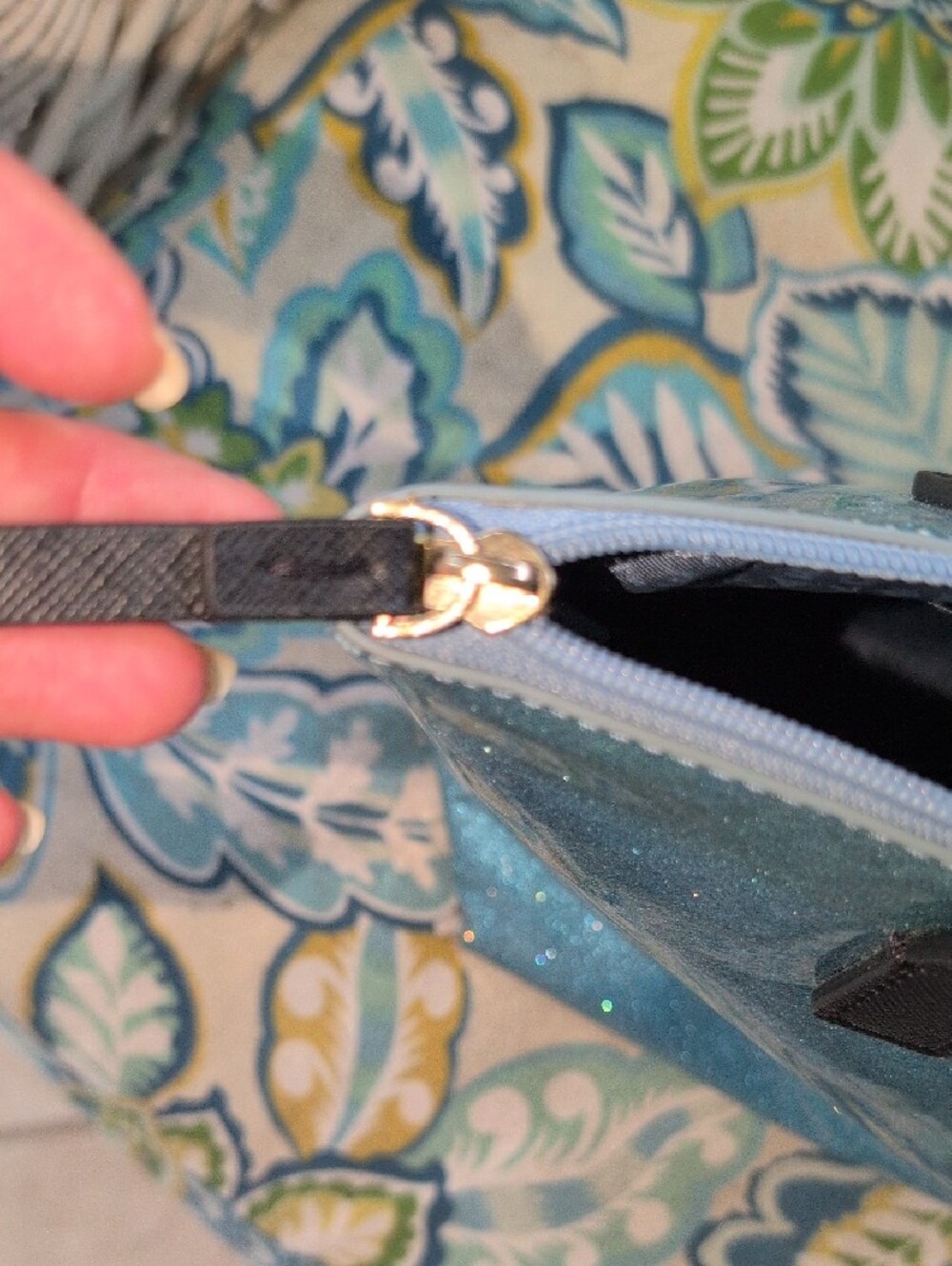 kate spade Mavis Street Jetalyn In Cinderella Blue with black trim - Picture 6 of 10